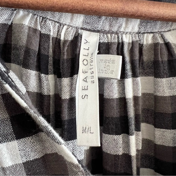 Seafolly Austrailia Black and White Gingham Dress M/L - Picture 6 of 7